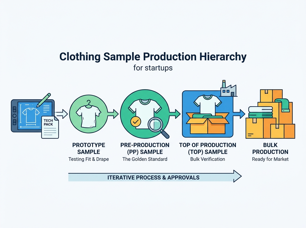 clothing factory production line floor