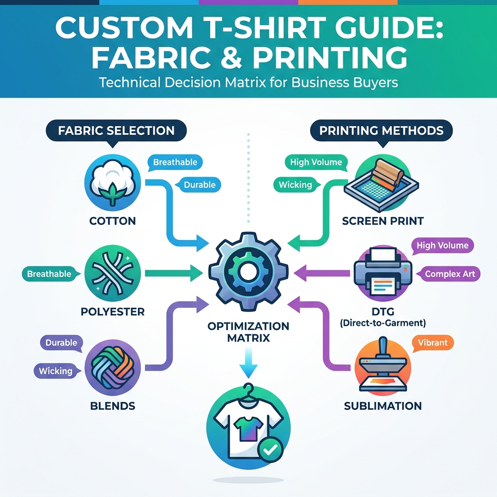 How to Choose the Best Fabric and Printing Method for Custom T-Shirts